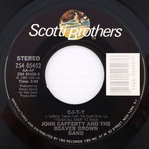 John Cafferty & The Beaver Brown Band, C-I-T-Y/Where The Action Is 45 rpm Record